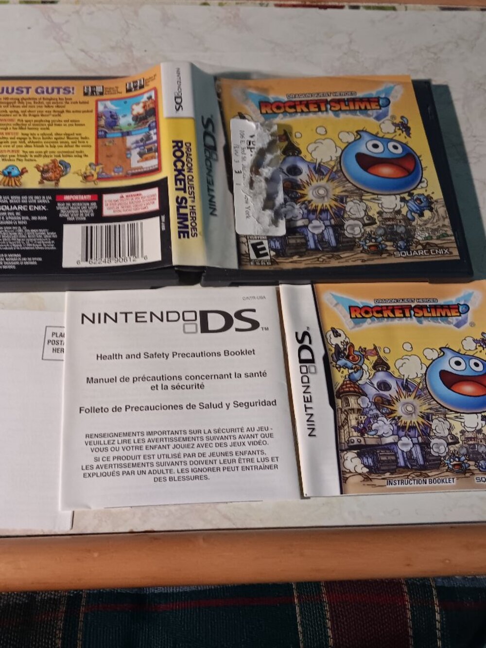 BOX ONLY + MANUAL Dragon Quest Heroes Rocket Nintendo DS NO GAME